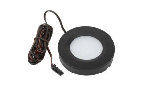 Oprawa LED DL46 Czarna ciepły biały (K)