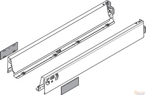 BLUM-TBX PLUS 358M2702S PŁASZCZ L+P SZARY  V1 WA/G