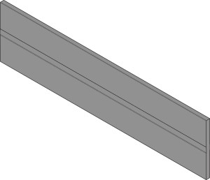 BLUM-TBX ANT Z40L1077A Listwa poprz. szara