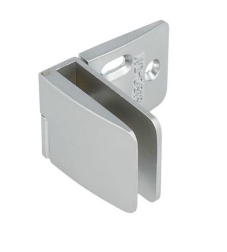 SISO-SQUARE zawias do drzwi szkl.przelot.lewy alu