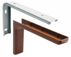 Kątownik z osłoną 24cm - beż.(2szt)