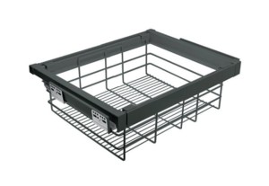 GTV-Garderoba ELITE Antracyt szuflada z koszem drucianym "90"