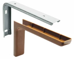 Kątownik z osłoną 24cm - brąz jas.(2szt)