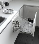 INOXA ELLITE Ociekarka wysuwna do naczyń 60 chrom dno białe