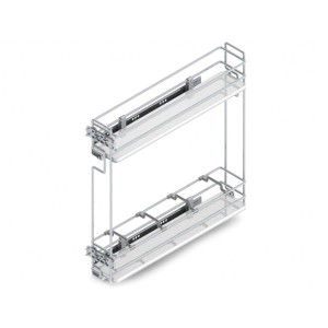 CARGO MINI ( STX ) białe dno/chrom PRAWE "20" II prowadnice BLUM