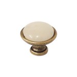 ARTE gałka 24316p0403A.09 porcelana kremowa ciemna
