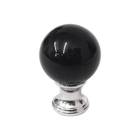 ARTE gałka kryształ kula czarna 30mm  2900023CR