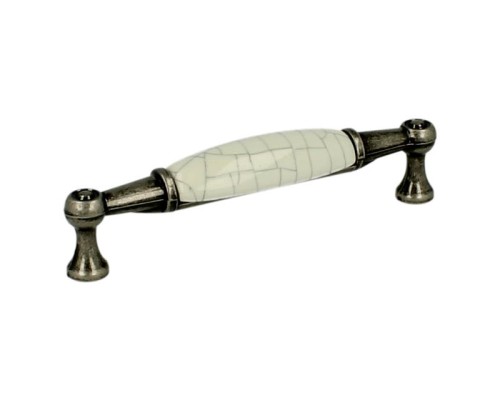 Uchwyt SIRO L-96 (1699-107PC5ZN29) stare srebro / porcelana