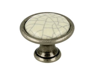 Uchwyt SIRO gałka (1700-29PC5ZN29) stare srebro/ ceramika