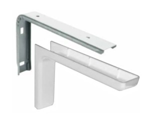 Kątownik z osłoną 18cm -biały (2szt)