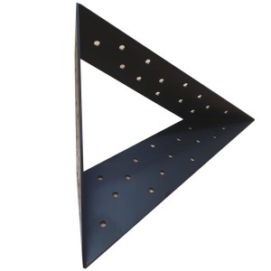 IT- Podpora półki SISTEMA MODERNO Czarny mat (L+P)