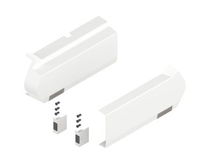 BLUM-SERV-AVENTOS HF- 21F8020 -L+P zestaw zaślepek BIAŁE