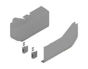 BLUM-SERV-AVENTOS HL- 21L8020 - L+P zestaw zaślepek SZARY