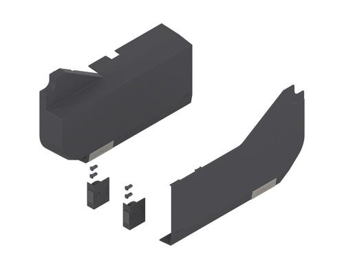 BLUM-SERV-AVENTOS HL- 21L8020 - L+P zestaw zaślepek Antracyt