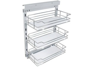 CARGO MINI ( STX ) białe dno/chrom LEWE "30" III prowadnice BLUM