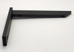 Wspornik półki 2-el. "Płaskownik" 180mm Czarny