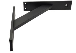 Wspornik półki 3-el. "Płaskownik" 180mm Czarna