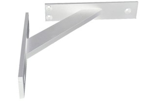 Wspornik półki 3-el. "Płaskownik" 180mm Biała