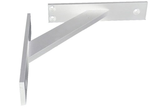 Wspornik półki 3-el. "Płaskownik" 180mm Biała