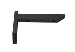 Wspornik półki 2-el. "Płaskownik" 120mm Czarny