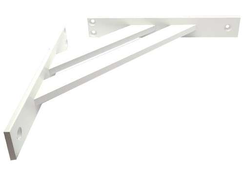 Wspornik półki 4-el. "Płaskownik" 240mm Biała