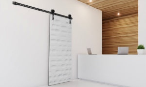 ROC-WIDAR kpl.okuć  1-drzwi przes. Czarny mat ażur