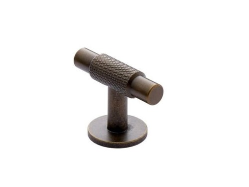 FURNIPART Gałka MANOR T antyczny mosiądz fi 54