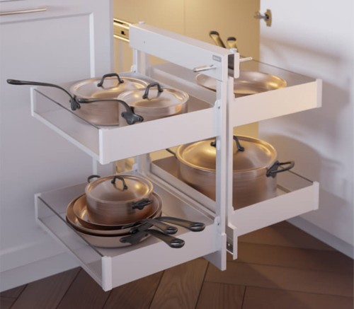 PURO Corner Comfort 800 lewy metal/szkło