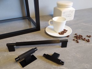 VIEFE Uchwyt ARPA 192mm Czarny szczotkowany