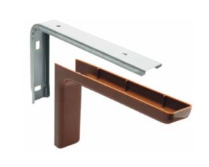 Kątownik z osłoną 12cm - beż.(2szt)