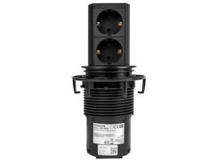 BACHMANN ELEVATOR listwa zasilająca 2x230V Schuko CZARNY