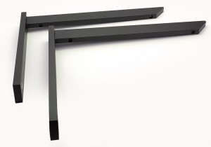 Wspornik półki 2-el. "Płaskownik" 240mm Czarny