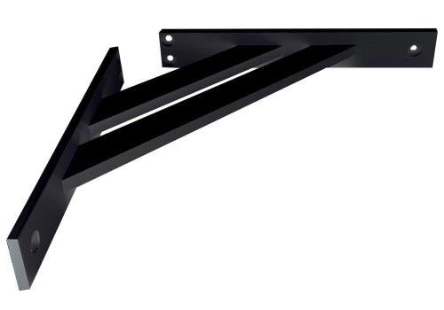 Wspornik półki 4-el. "Płaskownik" 240mm Czarna