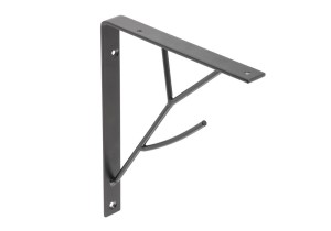 GTV-Podpórka do półki TREE 20x17cm czarny mat