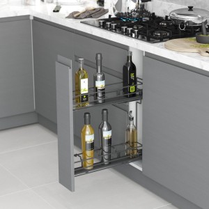 CARGO MINI ( STX ) Antracyt pełne dno Lewe "15" II Prowadnice BLUM