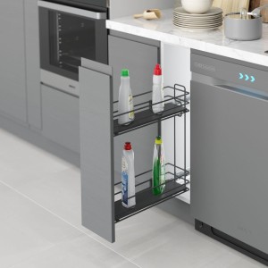 CARGO MINI ( STX ) Antracyt pełne dno Lewe "20" II Prowadnice BLUM