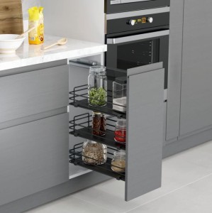 CARGO MINI ( STX ) Antracyt pełne dno Prawe"40" III prowadnice Blum