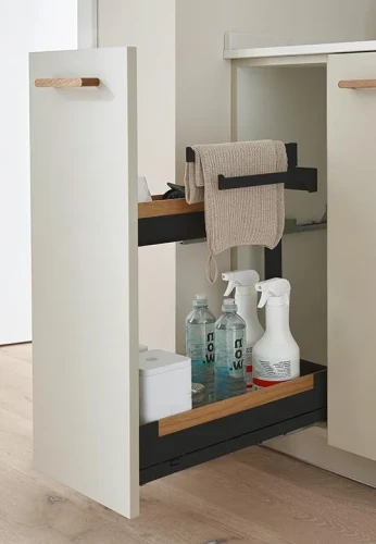 PEKA (04.8252.KPL/A) PinelloTowel na ręczniki antracyt+drewno L