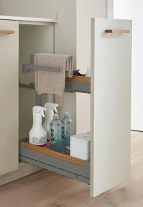 PEKA (04.8254.KPL/S) PinelloTowel na ręczniki szary+drewno P