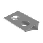 ZOB-SYS.półka na szklanki L=212mm (2-otw) /3203305