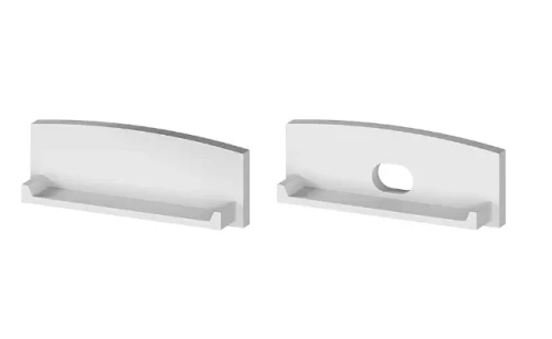 Profil LED THL Zaślepka (D13-1) / Nawierzchniowy szeroki