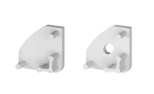 Profil LED THL Zaślepka Szara (D3-1) / Narożny