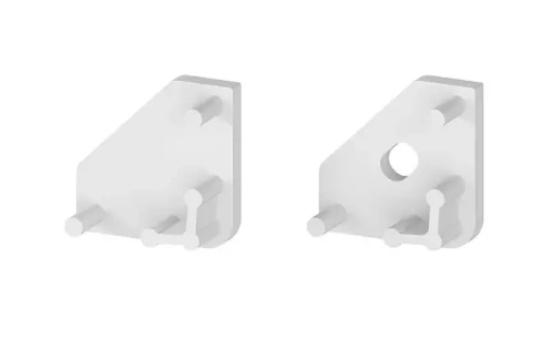 Profil LED THL Zaślepka Biała (D3-1) / Narożny (1)