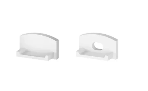 Profil LED THL Zaślepka Biała (D4-1) / Nawierzchniowy