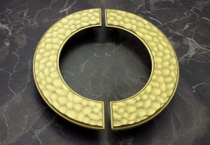 CEBI Uchwyt ROUND A1195 PC35 złoty mat midi 128/160