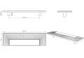 CEBI Uchwyt A1205 PC35 złoty mat midi 160/224,2