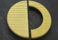 CEBI Uchwyt ROUND A1197 PC35 złoty mat midi 96/160