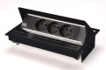 BACHMANN CONI listwa zasilająca 3x230V + obudowa CZARNA 3 modułowa