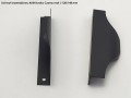 Uchwyt krawędziowy AK04 Łezka Czarny mat 128mm