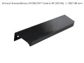 Uchwyt krawędziowy ZAOBLONY Czarny SR (UD-06) 128mm